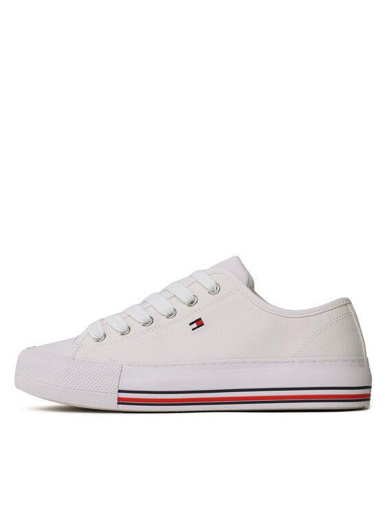 Tommy Hilfiger Tommy Hilfiger Scarpe da ginnastica Low Cut Lace-Up Sneaker T3A9-32677-0890 S Bianco