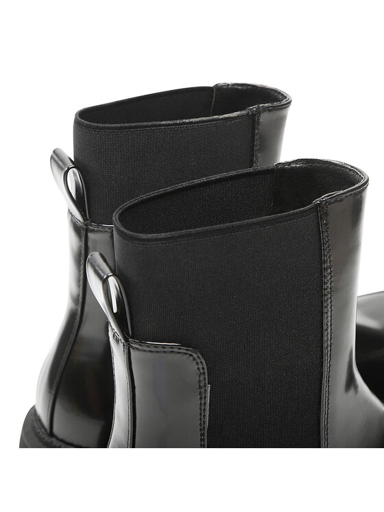 DeeZee DeeZee Kotníková obuv s elastickým prvkem H291202-01 Černá