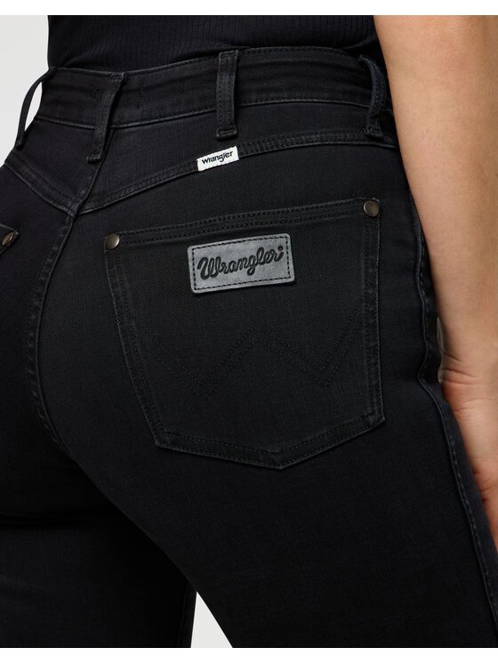 Wrangler Wrangler Jeansy STRAIGHT Czarny Straight Fit