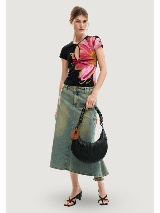 Desigual Desigual Футболка TS_DUBLIN Чорний Casual Fit