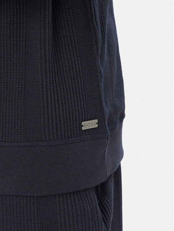 BOSS BOSS Hanorac Structure 50545597 Bleumarin Regular Fit