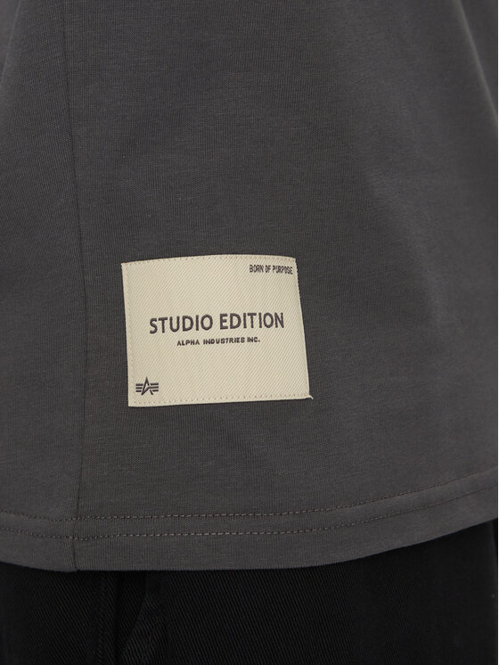 Alpha Industries Alpha Industries T-Shirt Studio Edition 156550 Šedá Relaxed Fit