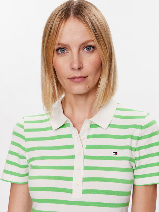 Tommy Hilfiger Tommy Hilfiger Poloshirt 1985 WW0WW39530 Grün Slim Fit