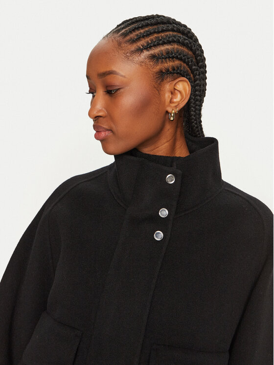 PINKO PINKO Cappotto di lana Cucchiaio 103842 A1ZQ Nero Regular Fit