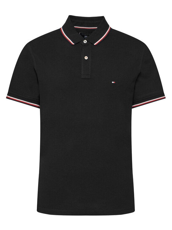 Tommy Hilfiger Tommy Hilfiger Polo MW0MW13080 Melns Slim Fit