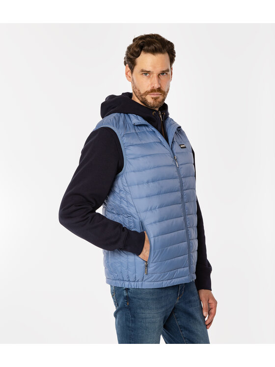 Lee Cooper Lee Cooper Kamizelka DIEGO Niebieski Regular Fit