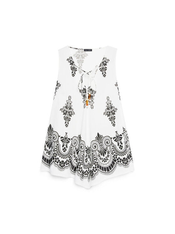 Fiorella Rubino Fiorella Rubino Top D003T000261N0S1 Biały Regular Fit