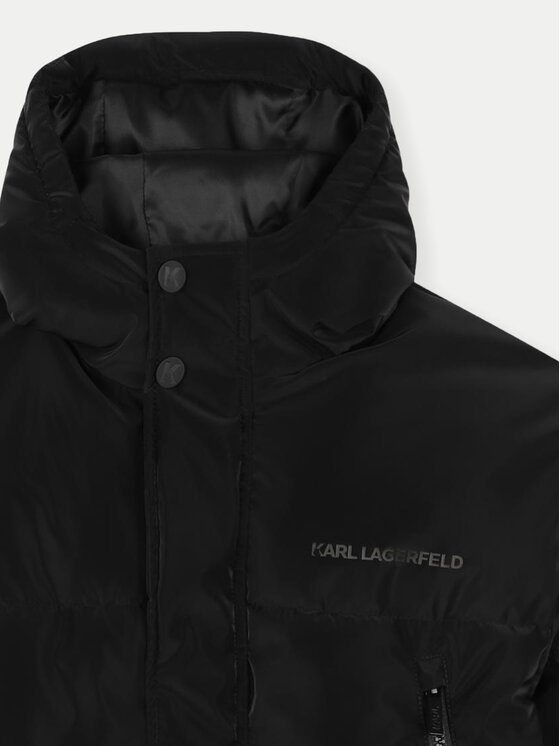 Karl Lagerfeld Kids Karl Lagerfeld Kids Kurtka zimowa Z30274 D Czarny Regular Fit