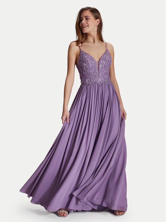 Hey Kyla Hey Kyla Rochie de seară 5AI082HK Violet Regular Fit