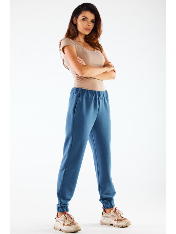 Infinite You Infinite You Spodnie damskie M275 Niebieski Basic Fit