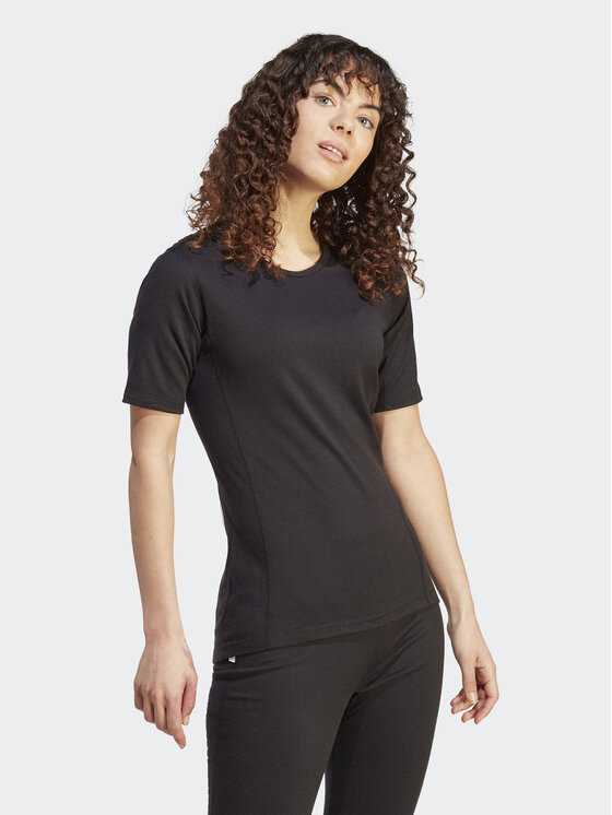 adidas adidas Termoaktīva apģērba augšdaļa Xperior Merino 200 HZ8553 Melns Slim Fit