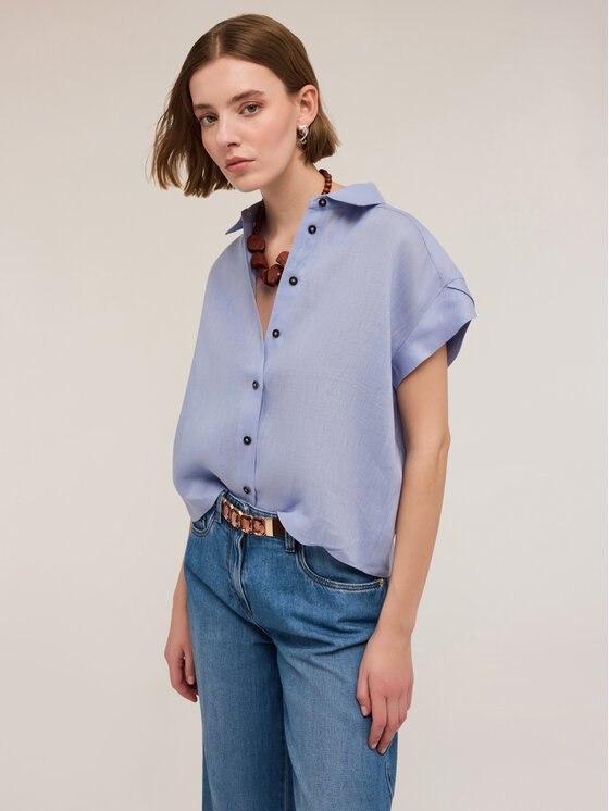 Motivi Motivi Camicia 5227W000473N004 Turchese Regular Fit