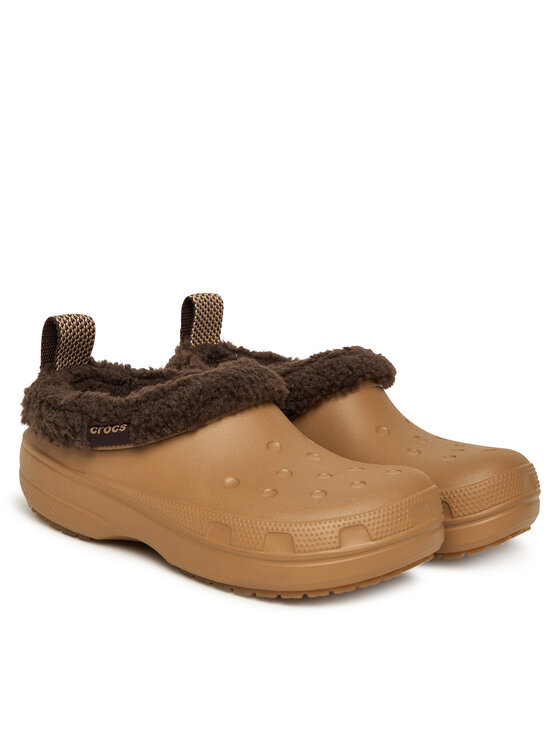 Crocs Crocs Plätud Classic Lined Shorty 211380 Pruun
