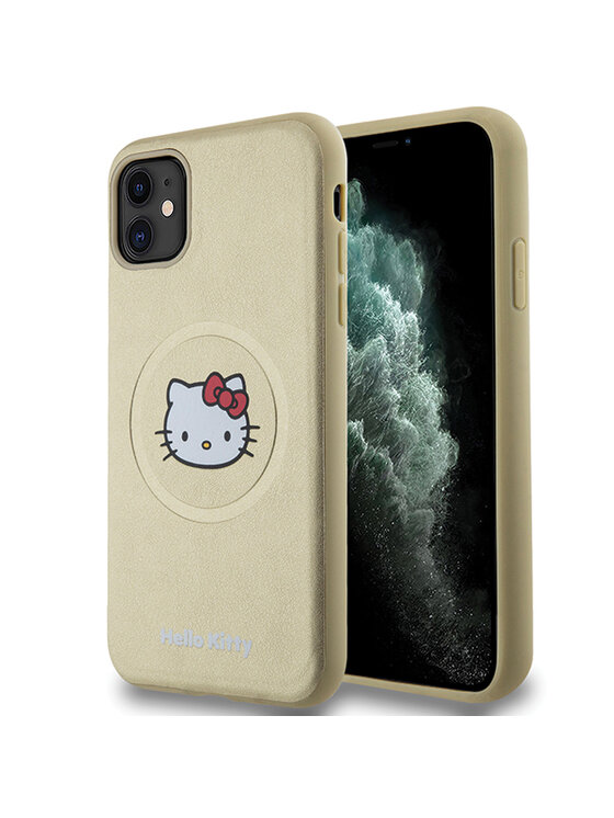Hello Kitty Hello Kitty Etui na telefon iPhone 11 / Xr Złoty