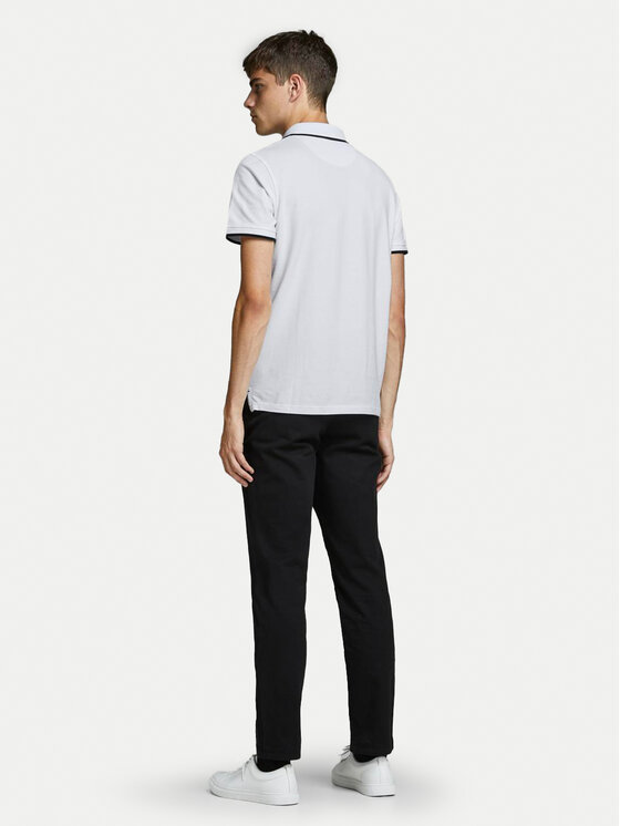 Jack & Jones Jack & Jones Tricou polo Paulos 12136668 Alb Slim Fit
