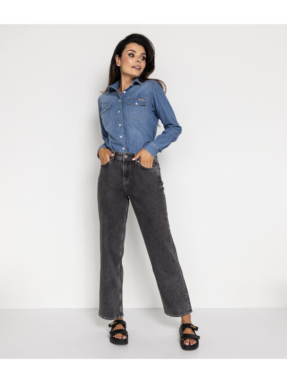 Lee Cooper Lee Cooper Jeansy PARIS Szary Straight Fit