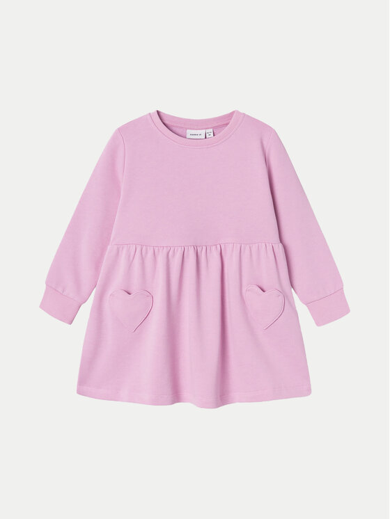 NAME IT NAME IT Strickkleid 13231933 Rosa Relaxed Fit
