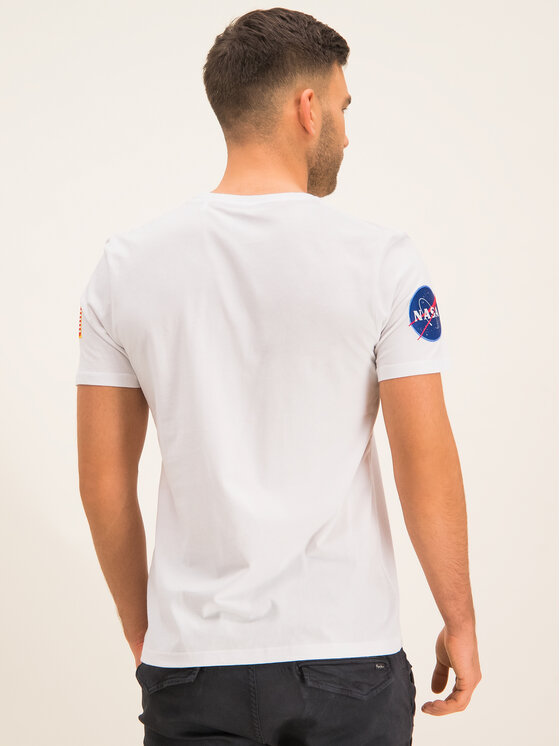 Alpha Industries Alpha Industries T-Shirt NASA T 176506 Biały Regular Fit