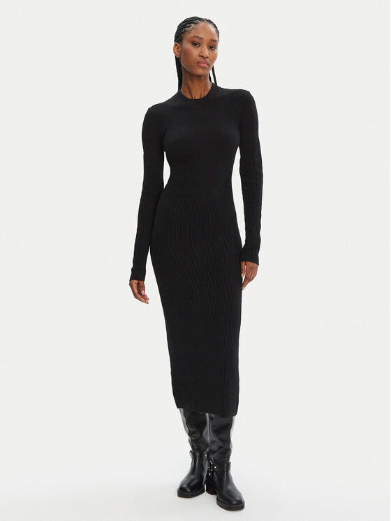 STAUD STAUD Kootud kleit Ramona R24F2208WN Must Slim Fit