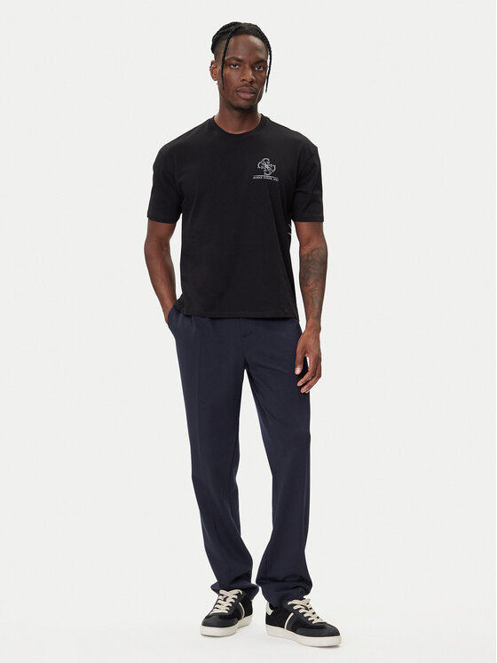 Guess Guess T-shirt M5BI56 KBZV1 Crna Relaxed Fit