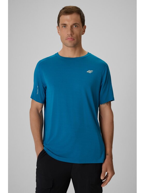 4F 4F Maglietta tecnica 4FRSS26TFTSM2018-33S Blu Regular Fit