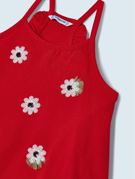 Completo top e pantaloncini 3219 Rosso Regular Fit...