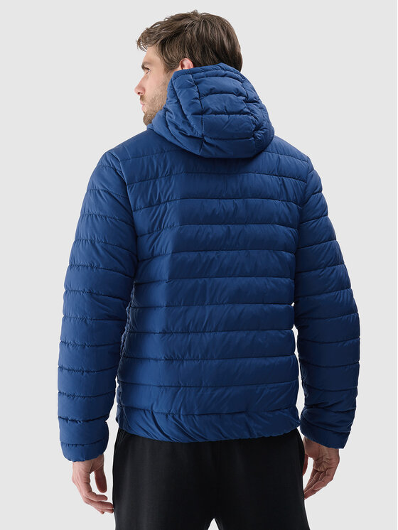 4F 4F Kurtka puchowa BASIC+ Turkusowy Regular Fit