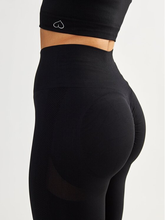 BeShaped BeShaped Legginsy Modelujące - Power Up! Czarny Shaping Fit
