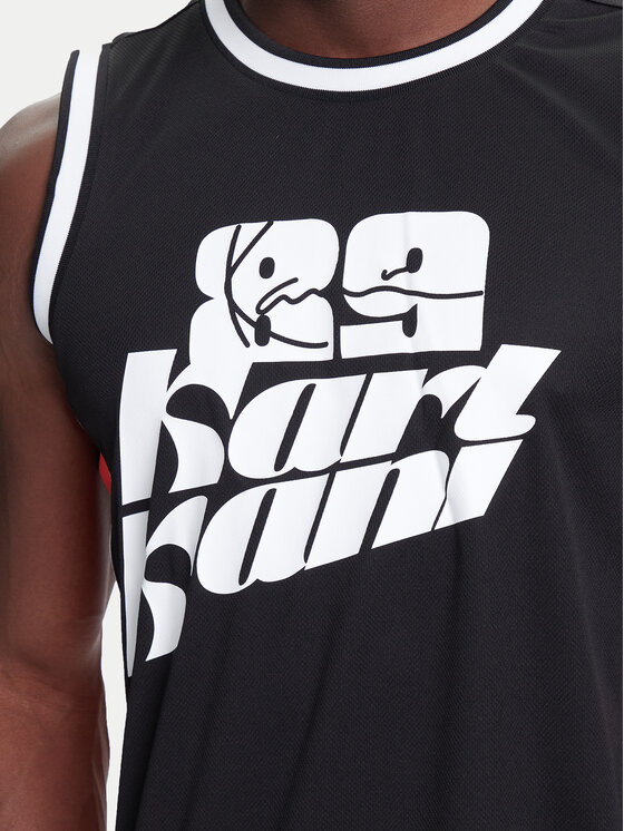 Karl Kani Karl Kani Tank top Signature Colorblock Basketball PD00005368 Czarny Regular Fit