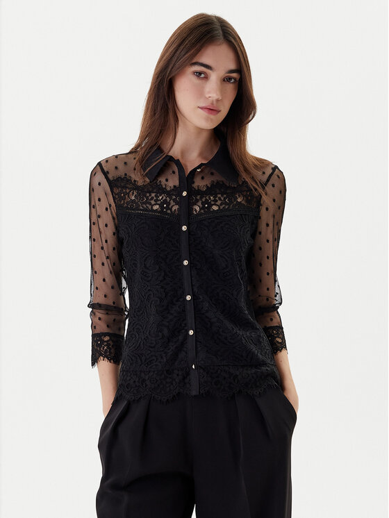Morgan Morgan Blúz 252-TEREZA Fekete Slim Fit