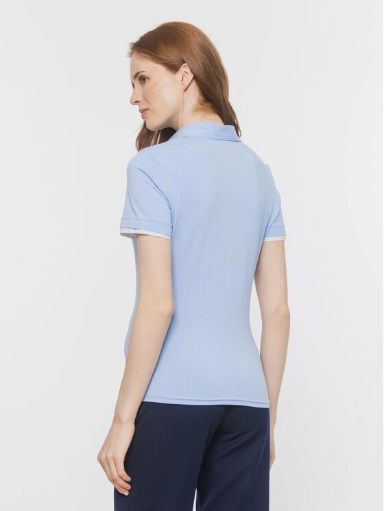 Willsoor Willsoor Polo 70972 Niebieski Slim Fit