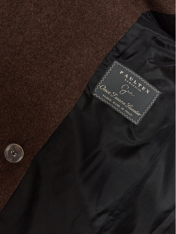 Herskind Herskind Вълнено палто Drew 5381816 Кафяв Regular Fit
