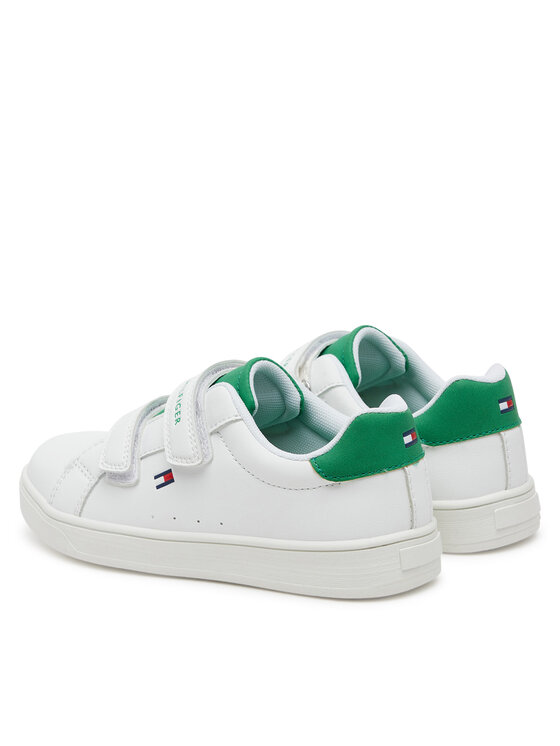 Tommy Hilfiger Tommy Hilfiger Сникърси Low Cut Velcro Sneaker T1X9-33836-1355 S Бял
