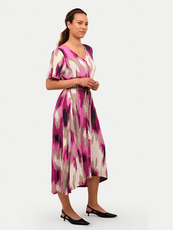 Kaffe Kaffe Sukienka koszulowa Beathe 10508894 Różowy Regular Fit
