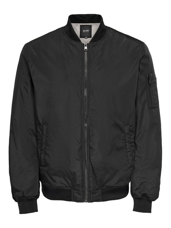 Only & Sons Only & Sons Bomber Joshua 22023287 Crna Regular Fit