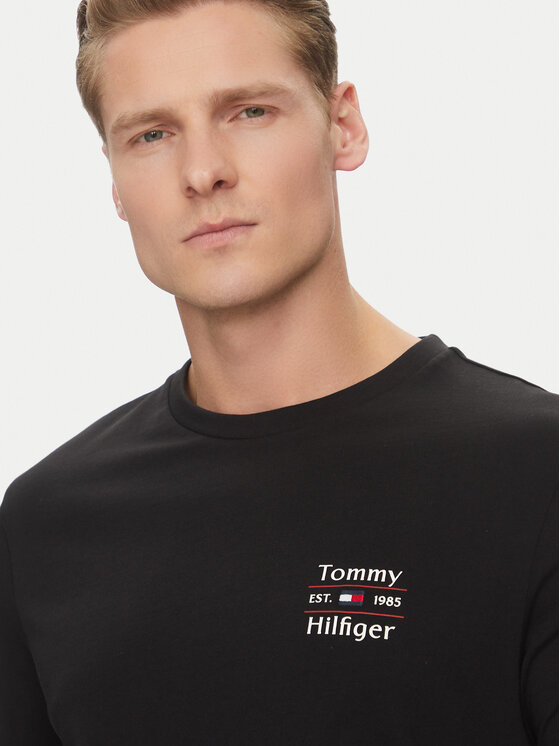Tommy Hilfiger Tommy Hilfiger T-Shirt Stack MW0MW38622 Μαύρο Regular Fit
