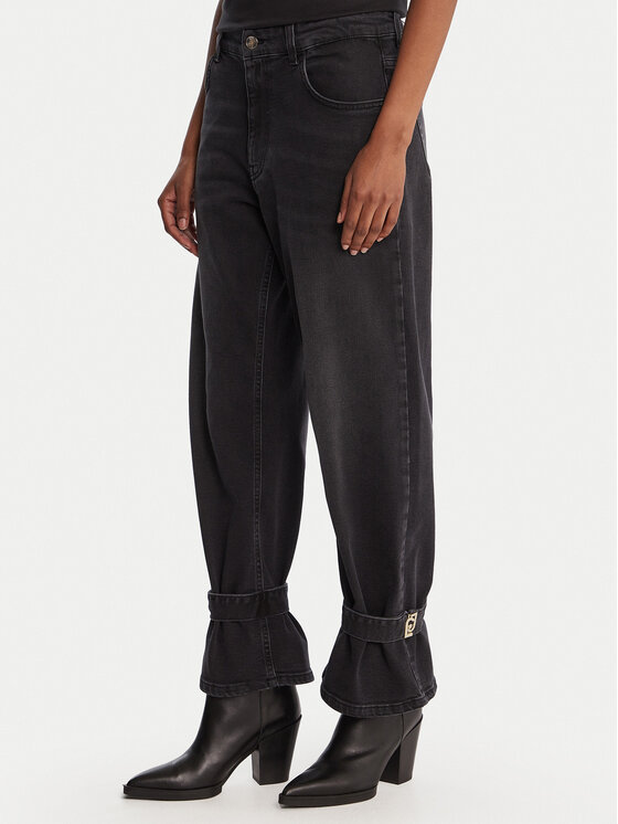 Liu Jo Liu Jo Jeans hlače UF5105 D0291 Siva Boyfriend Fit