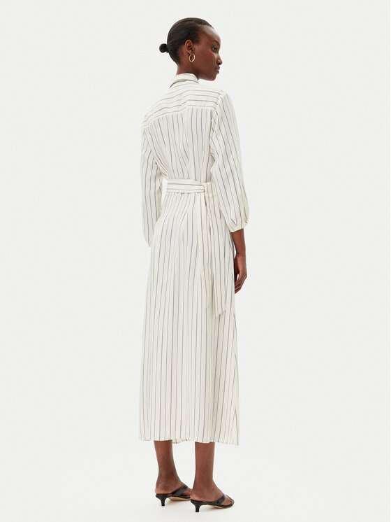 Marella Marella Rochie tip cămașă Denis 2513221111200 Alb Regular Fit
