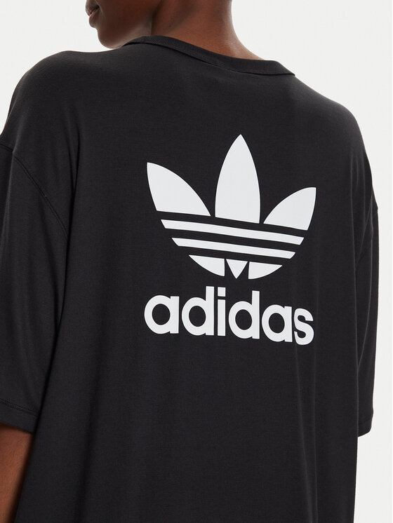 adidas adidas Póló adicolor Trefoil IU2408 Fekete Loose Fit