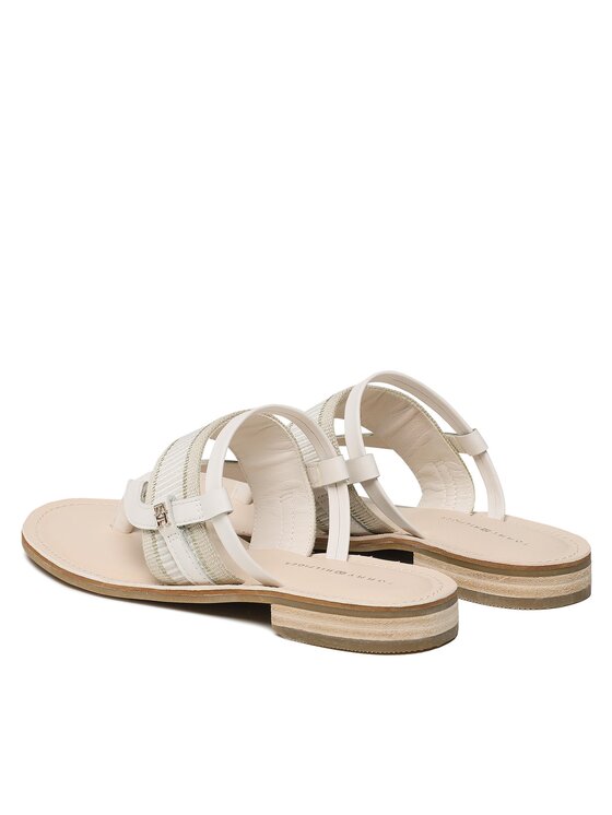 Tommy Hilfiger Tommy Hilfiger Σαγιονάρες Th Webbing Mule Sandal FW0FW07275 Λευκό