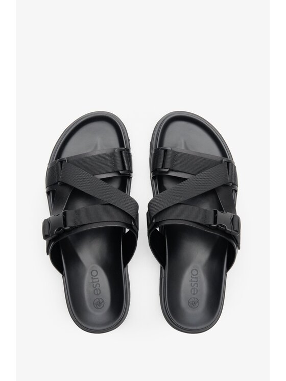 Estro Estro Παντόφλες ER00113561 Μαύρο