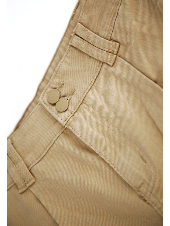 Volcano Volcano Szorty jeansowe E-CANDY Beżowy Regular Fit