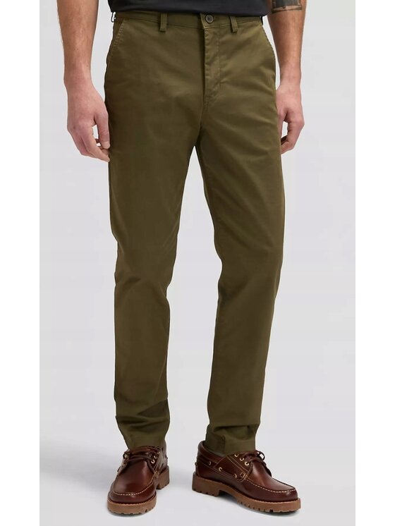Lee Lee Chinosy Slim Chino Zielony Chino Fit