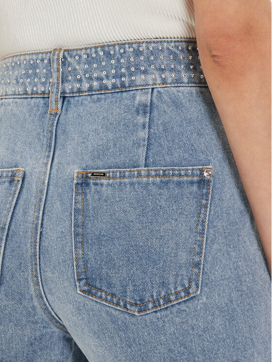 Morgan Morgan Pantaloncini di jeans 241-SHAMI Blu Straight Fit