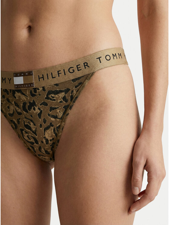 Tommy Hilfiger Tommy Hilfiger Stringové nohavičky UW0UW06499 Béžová