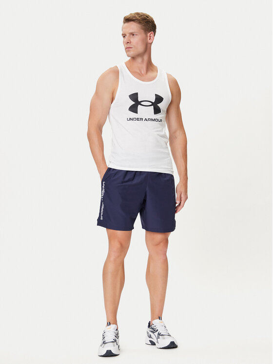Under Armour Under Armour Sportske kratke hlače Ua Woven Wdmk Shorts 1383356-410 Tamnoplava Loose Fit