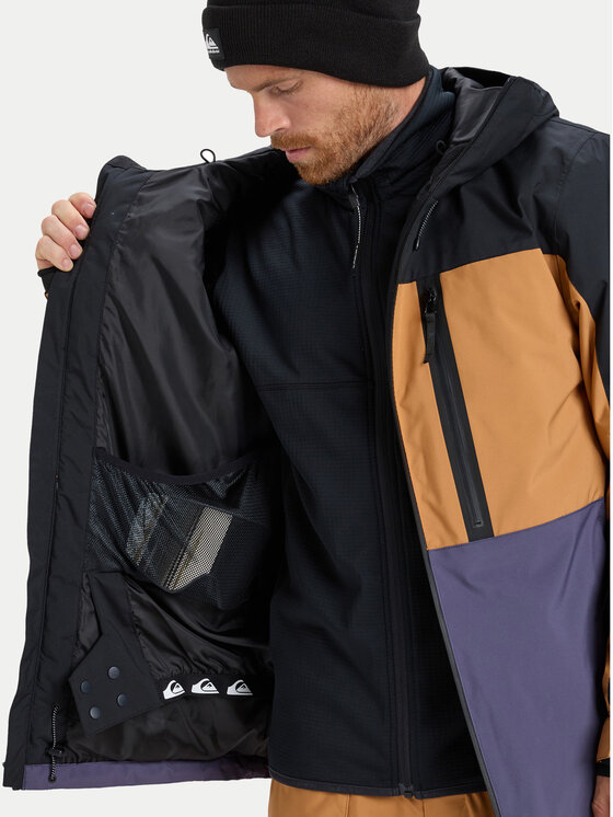 Quiksilver Quiksilver Snowboardová bunda Sycamore Block EQYTJ03503 Farebná Modern Fit