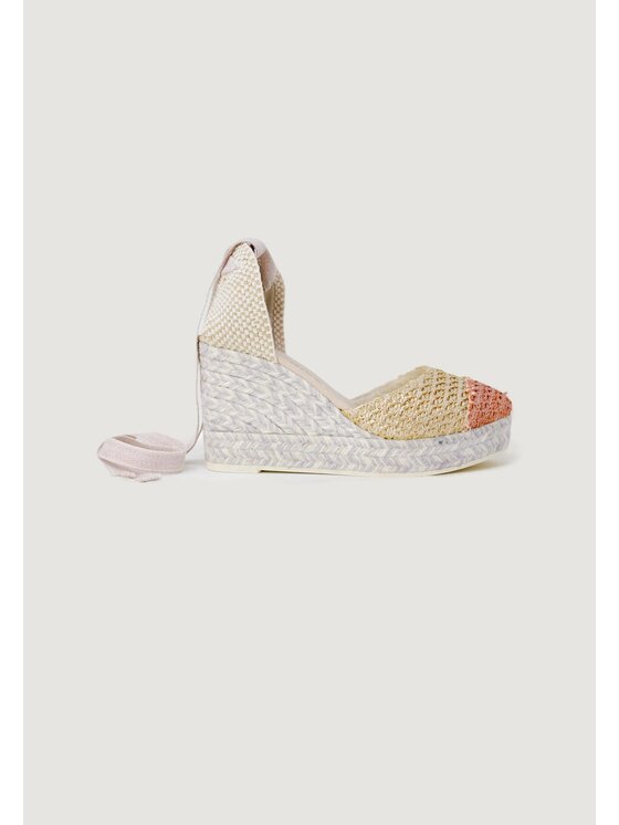 Espadrilles Espadrilles Décolleté CIMA RAFIA ESPADRILLES ROSA/PLATINO Rosa