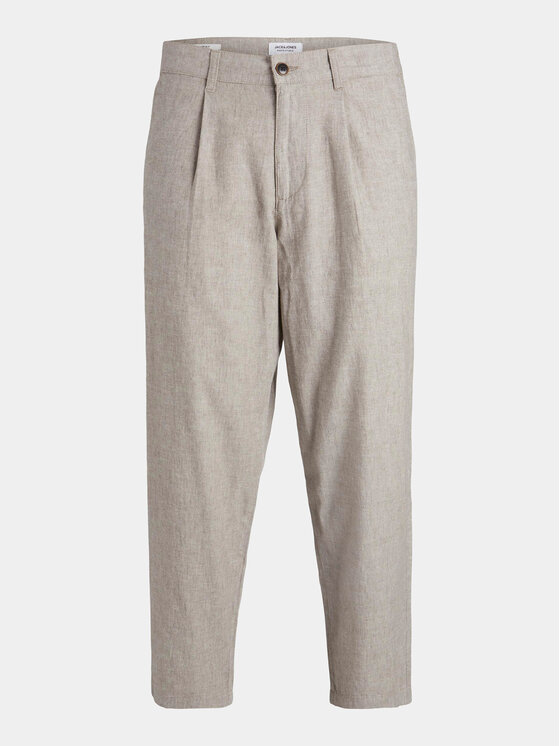 Jack&Jones Jack&Jones Spodnie materiałowe Bill 12248993 Szary Regular Fit