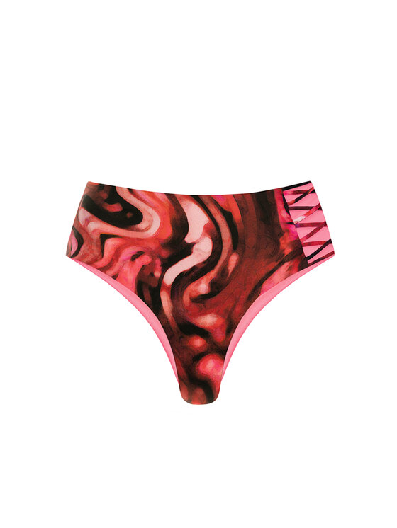Miss Lou Miss Lou Dół od bikini D-SI1-BRD Bordowy